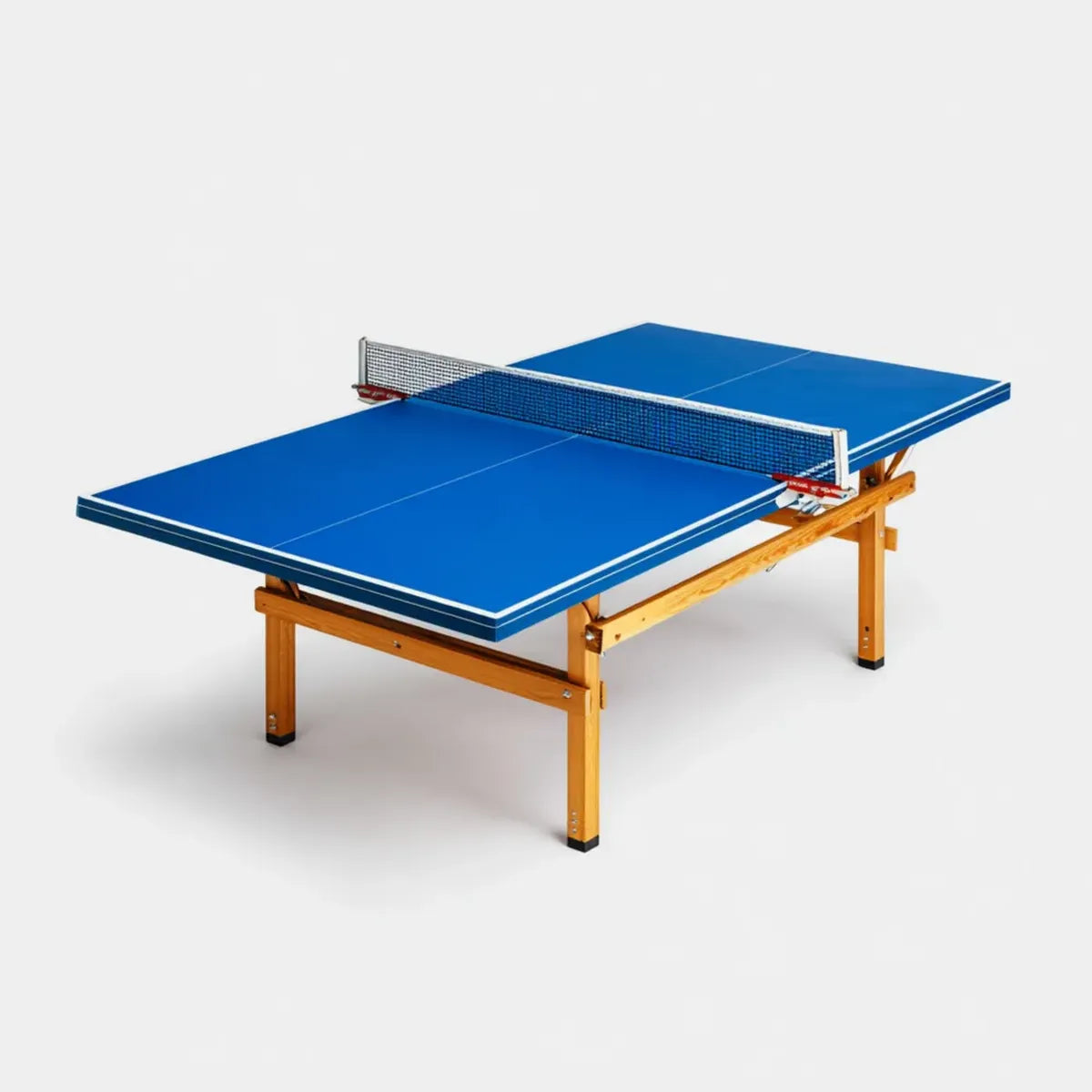 Table de ping-pong bleue 274 x 152.5 x 76 cm plateau rectangulaire en MDF 18 mm